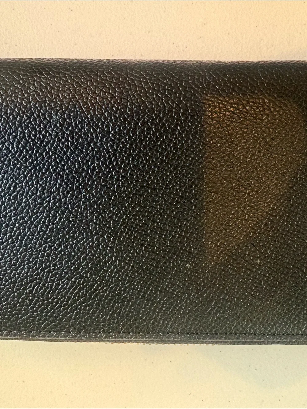 Michael Kors Black Leather Wristlet with Gold Eyelet Hardware